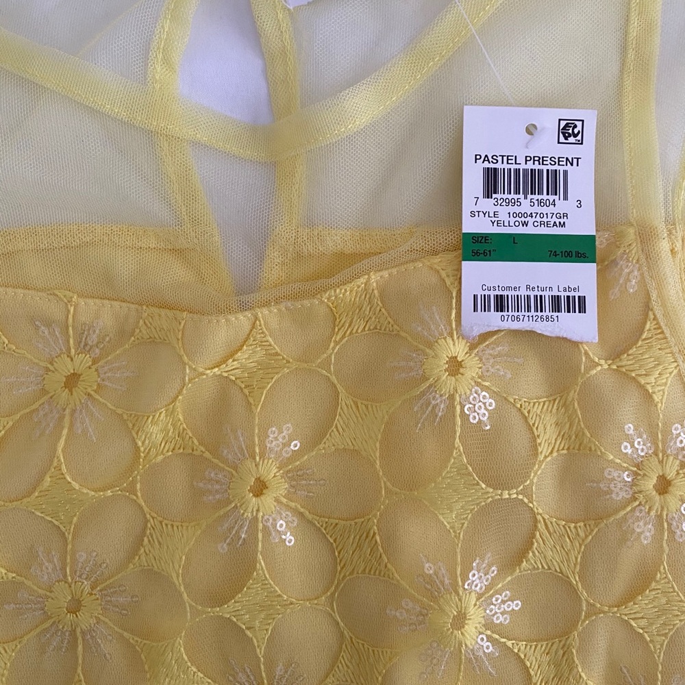 New Girls Yellow Dress